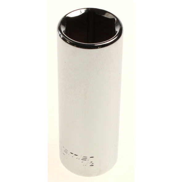 Sealey 1/4"dr socket 1/2" (deep) 'mirror finish'