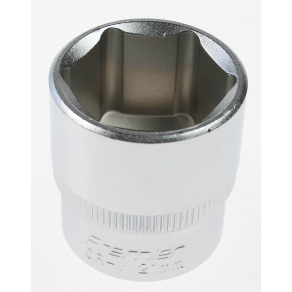 Sealey Socket 3/8"dr 21mm (6pt)