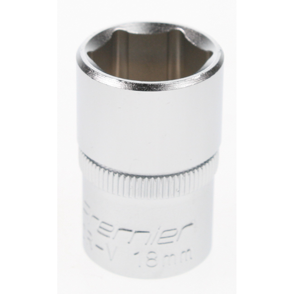 Sealey Socket 1/2"dr 18mm (6pt)
