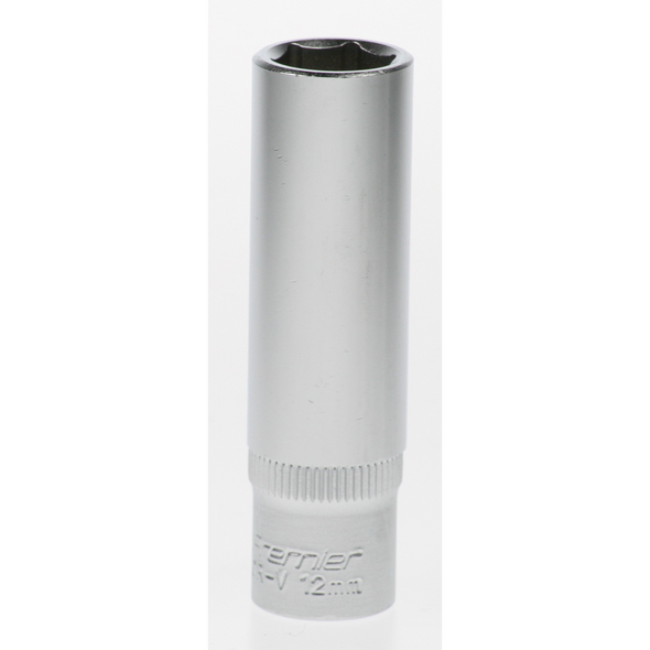 Sealey Socket 3/8"dr 12mm (6pt) 'deep'(lsa)