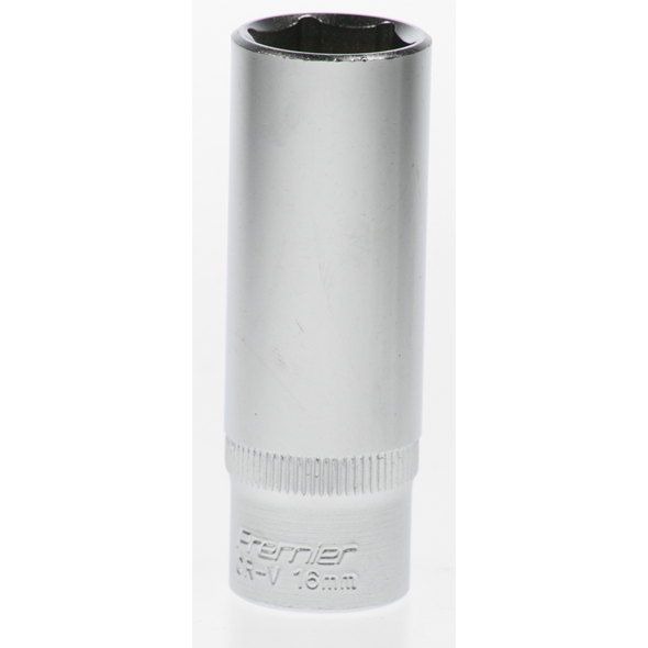 Sealey Socket 3/8"dr 16mm (6pt) 'deep'(lsa)