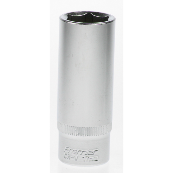 Sealey Socket 3/8"dr 17mm (6pt) 'deep'(lsa)