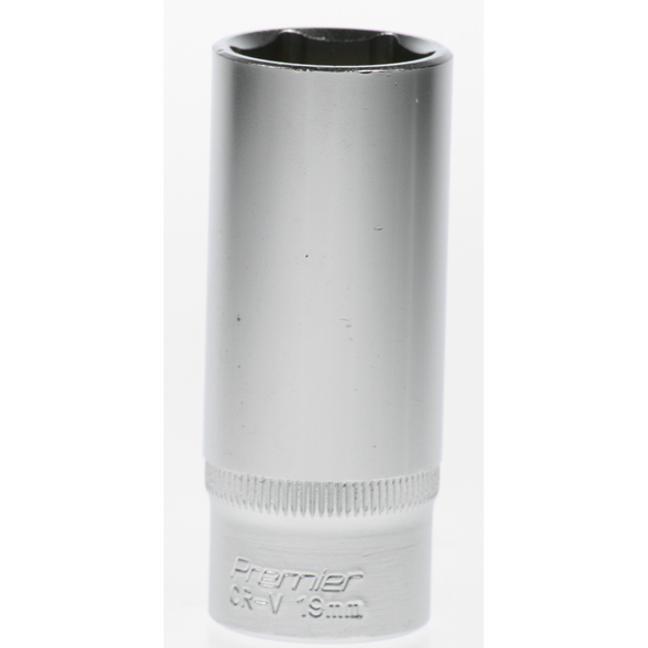 Sealey Socket 3/8"dr 19mm (6pt) 'deep'(lsa)