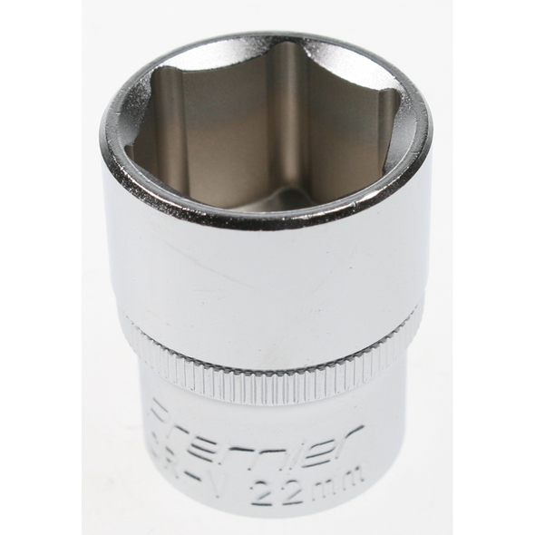 Sealey Socket 1/2"dr 22mm (6pt)