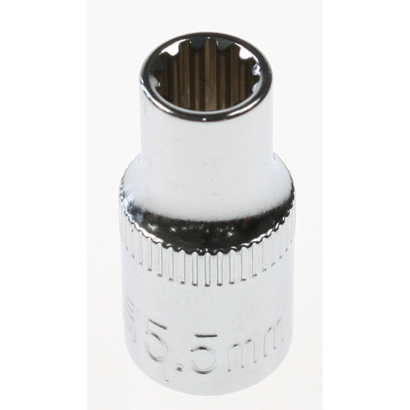 Sealey Spline socket 1/4"dr 5.5mm