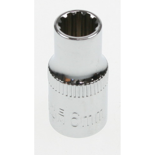 Sealey Spline socket 1/4"dr 6mm