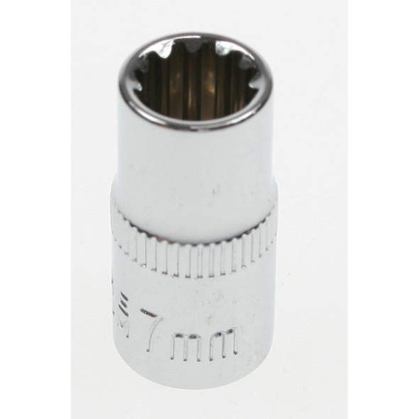 Sealey Spline socket 1/4"dr 7mm