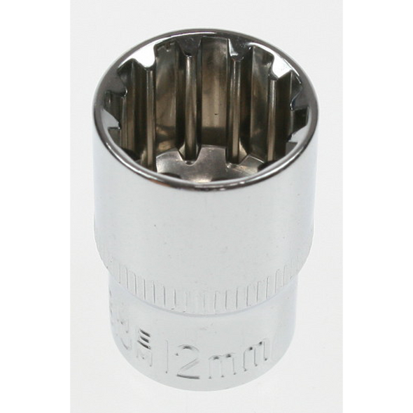 Sealey Spline socket 1/4"dr 12mm