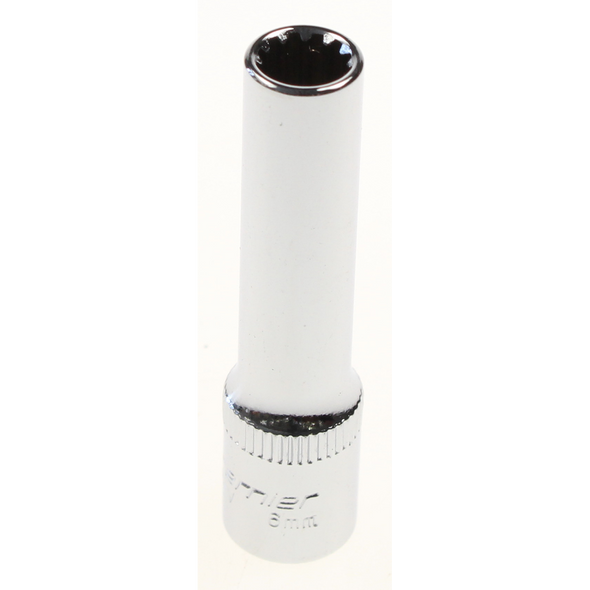 Sealey Spline socket (deep) 1/4" 6mm