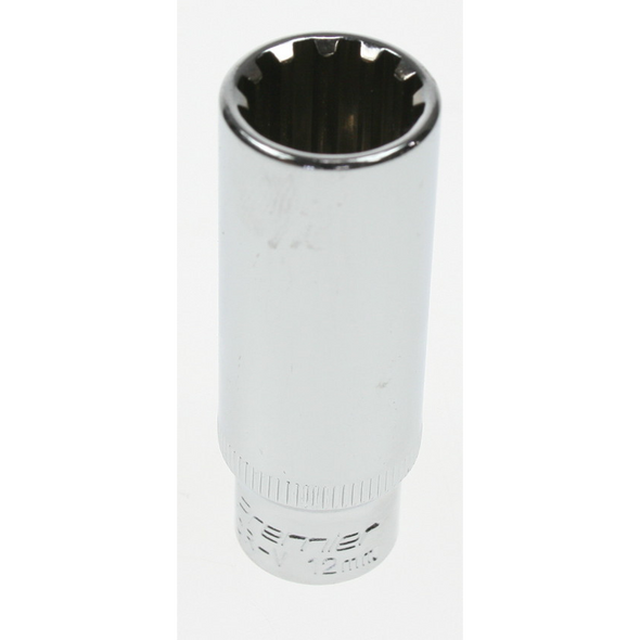 Sealey Spline socket (deep) 1/4" 12mm