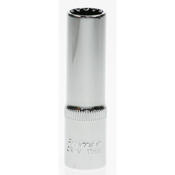 Sealey Spline socket 3/8"dr 11mm (deep)