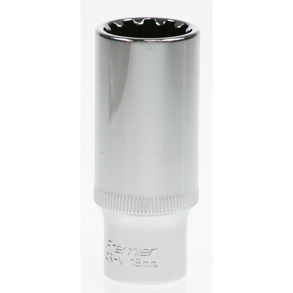 Sealey Spline socket 3/8"dr 18mm (deep)