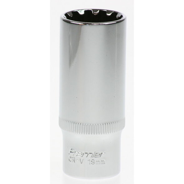 Sealey Spline socket 3/8"dr 19mm (deep)