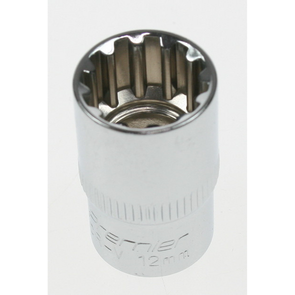 Sealey Spline socket 3/8"dr 12mm