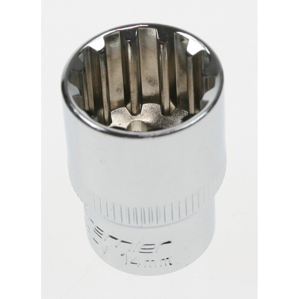 Sealey Spline socket 3/8"dr 14mm