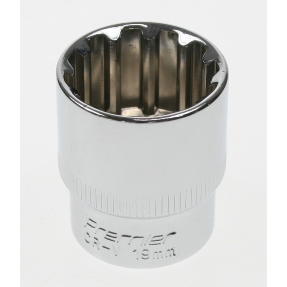 Sealey Spline socket 3/8"dr 19mm