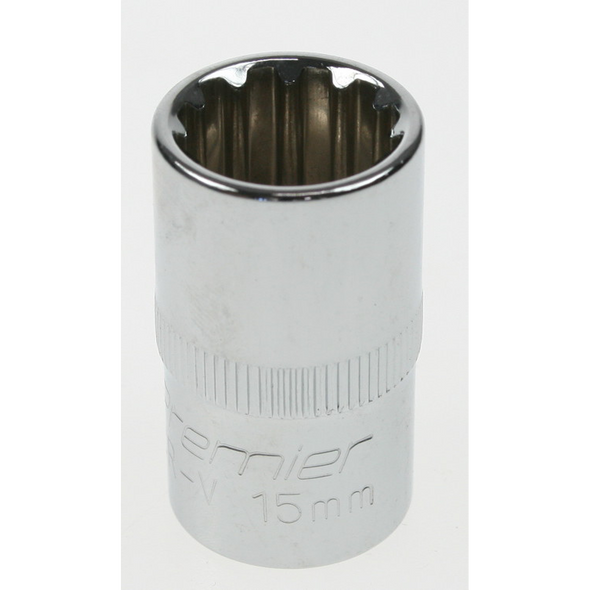 Sealey Spline socket 1/2"dr 15mm