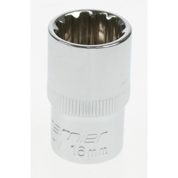 Sealey Spline socket 1/2"dr 16mm