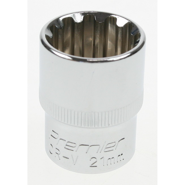 Sealey Spline socket 1/2"dr 21mm