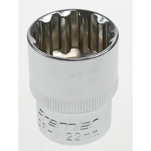 Sealey Spline socket 1/2"dr 22mm