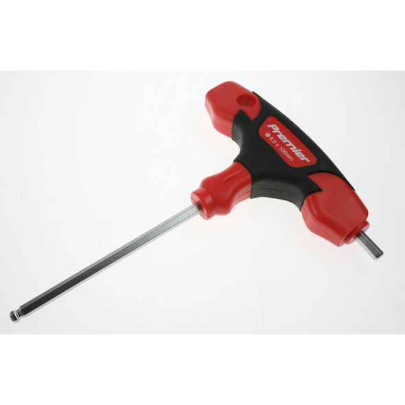 Sealey Ball-end t-handle hex key set 5.0mm
