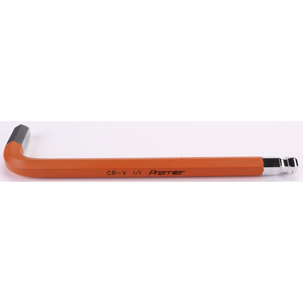 Sealey Long Jumbo Ball-End Hex Key 1/2" 'Anti-Slip'