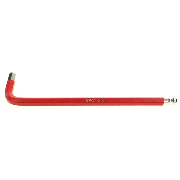 Sealey Long ball-end hex key 6mm (red)