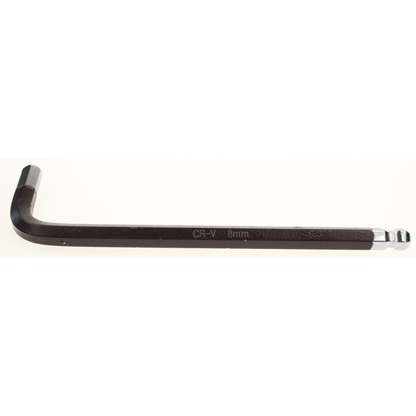 Sealey Long ball-end hex key 8mm (brown)