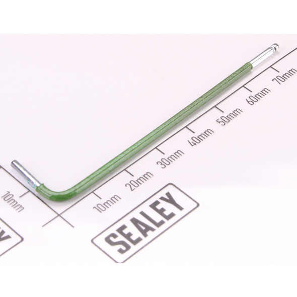 Sealey Imperial Ball-End Hex Key 'Long' 5/64" (Dark Green)