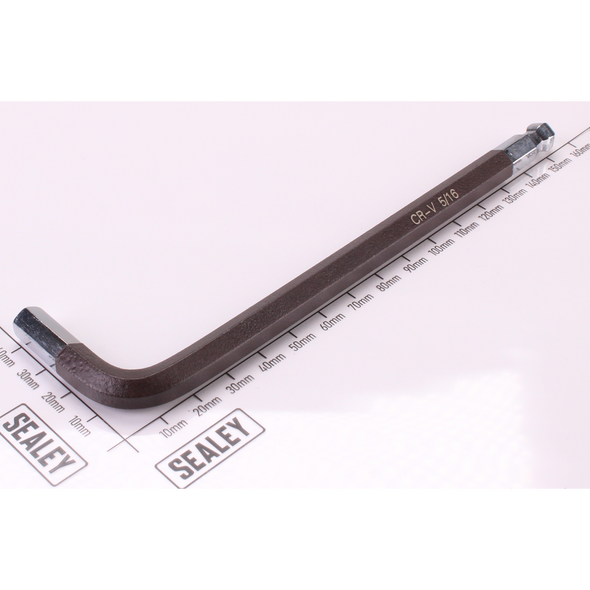 Sealey Imperial Ball-End Hex Key 'Long' 5/16" (Black)