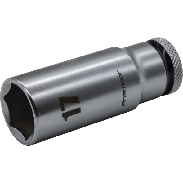 Sealey 3/8"Dr Walldrive Deep Socket 17mm (Black Coded Ring)