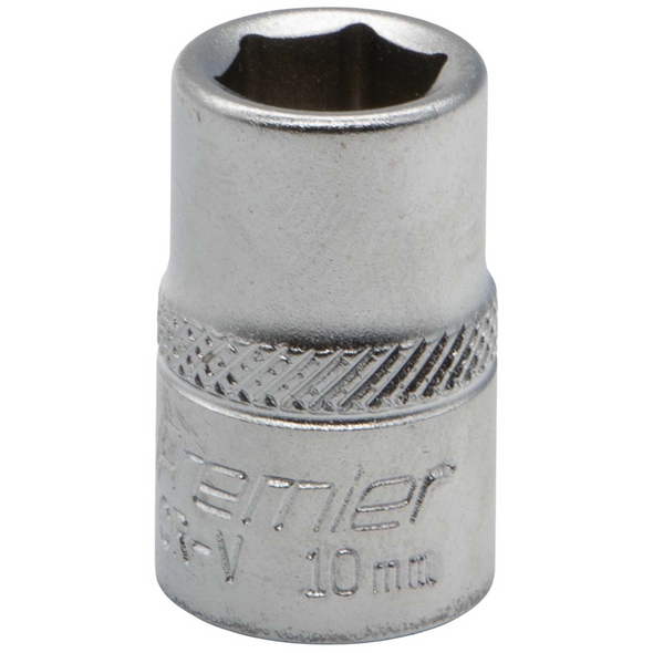 Sealey 3/8"Dr Socket 10mm (Micro Satin Finish)