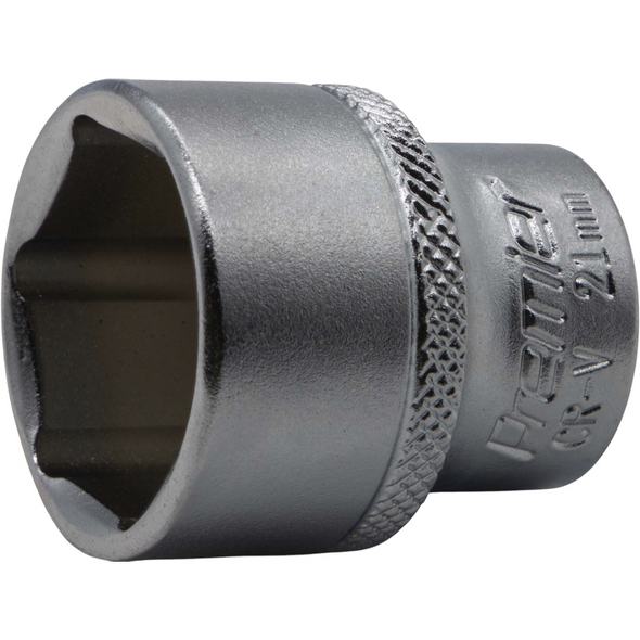 Sealey 3/8"Dr Socket 21mm (Micro Satin Finish)