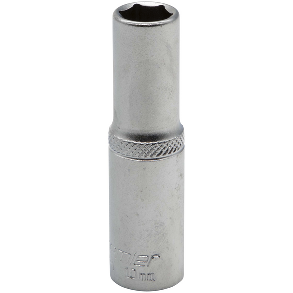 Sealey 3/8"Dr Deep Socket 10mm (Micro Satin Finish)