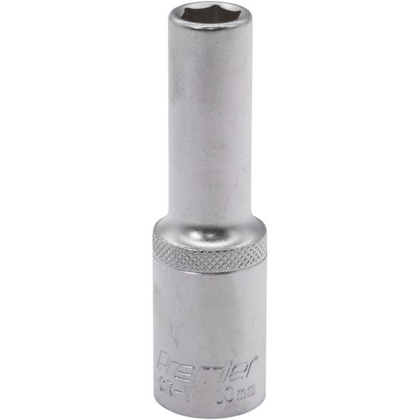 Sealey 1/2"Dr Deep Socket 10mm (Micro Satin Finish)