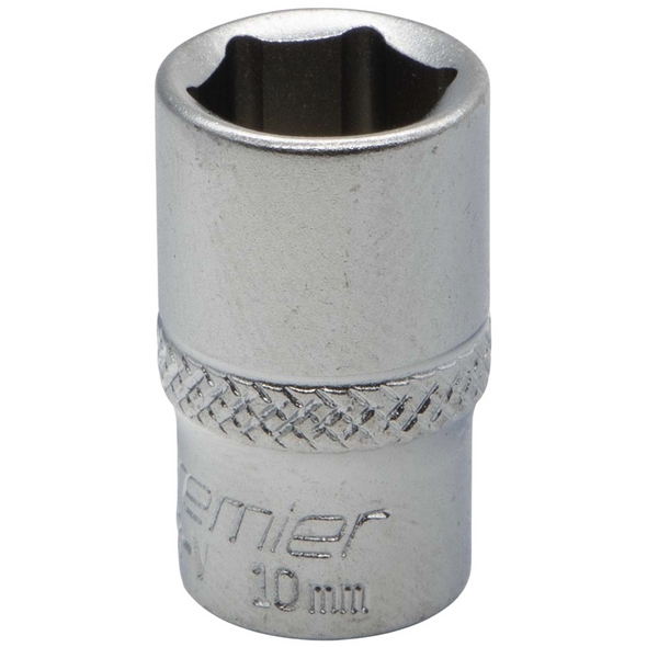 Sealey 1/4"Dr Socket 10mm (Micro Satin Finish)