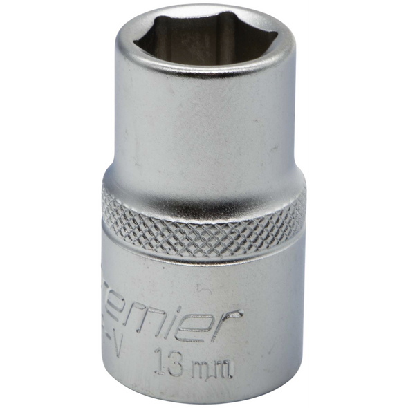 Sealey 1/2"Dr Socket 13mm (Micro Satin Finish)