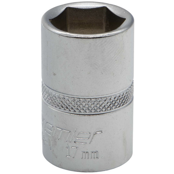 Sealey 1/2"Dr Socket 17mm (Micro Satin Finish)