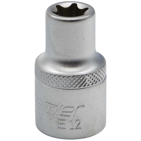 Sealey 1/2"Dr E-Torx Socket E12 (Micro Satin Finish)