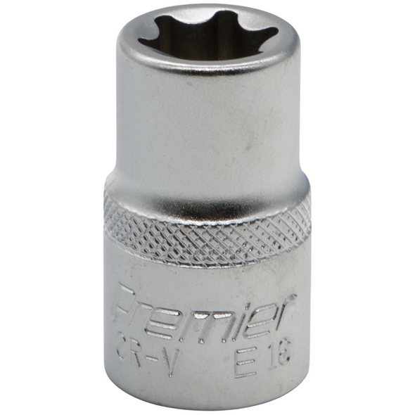 Sealey 1/2"Dr E-Torx Socket E16 (Micro Satin Finish)