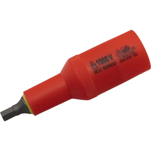 Sealey 1/2"Sq Dr Insulated Hex Bit Socket 6mm