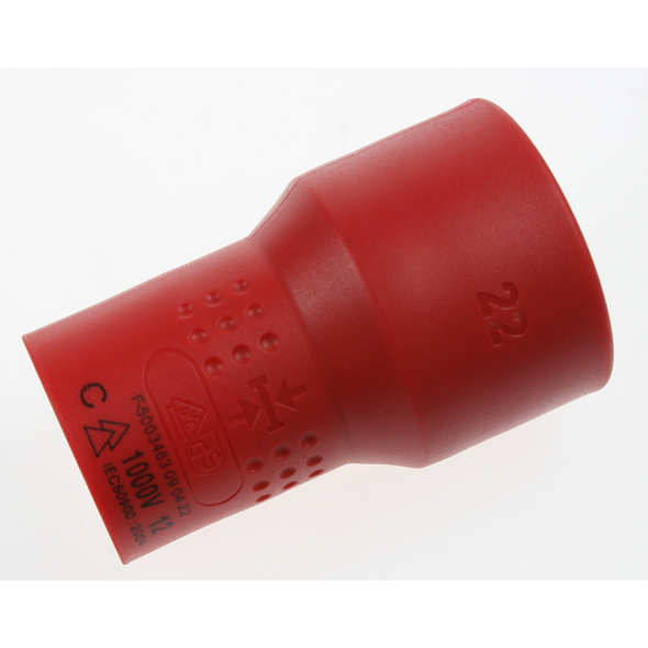 Sealey Insulated socket 1/2"dr 22mm