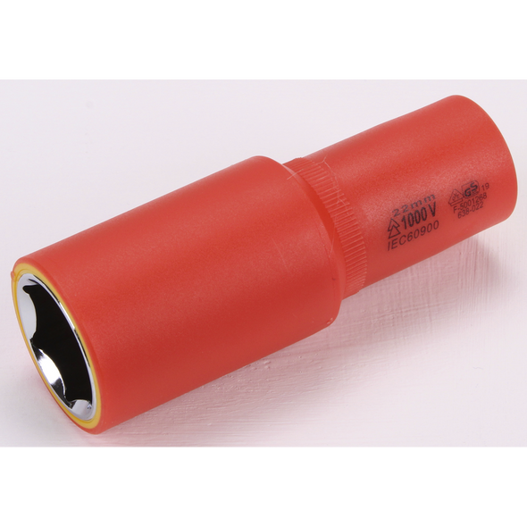 Sealey VDE Insulated 1/2"Dr Socket 22mm