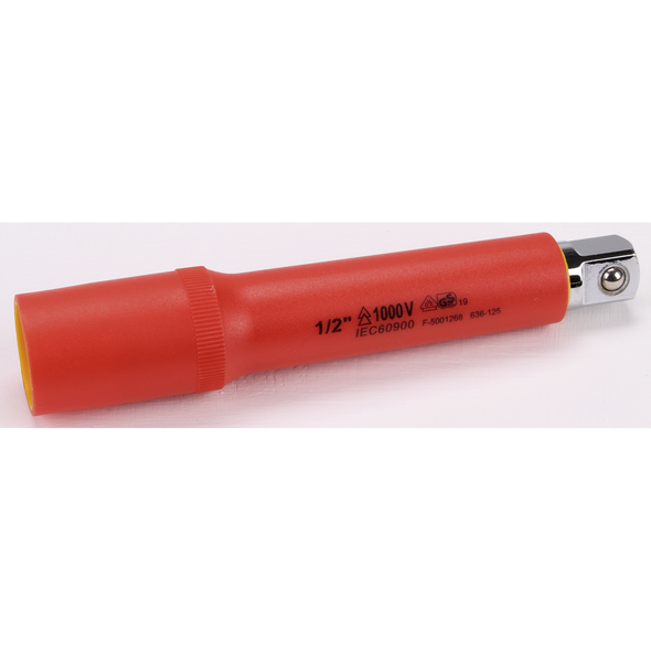 Sealey VDE Insulated 1/2"Dr Extension Bar 125mmL
