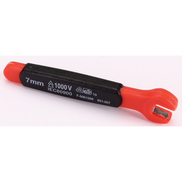Sealey Insulated Open End Wrench 7mm