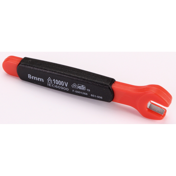 Sealey Insulated Open End Wrench 8mm