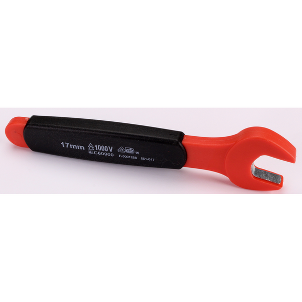 Sealey Insulated Open End Wrench 17mm