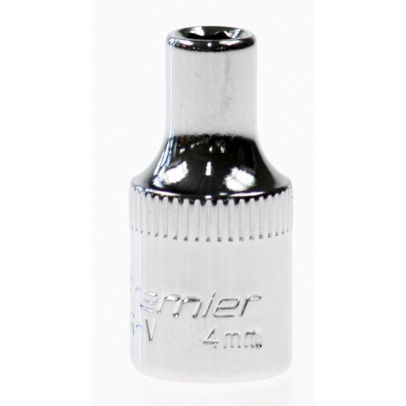 Sealey Socket 1/4"dr 4mm (mirror finish)