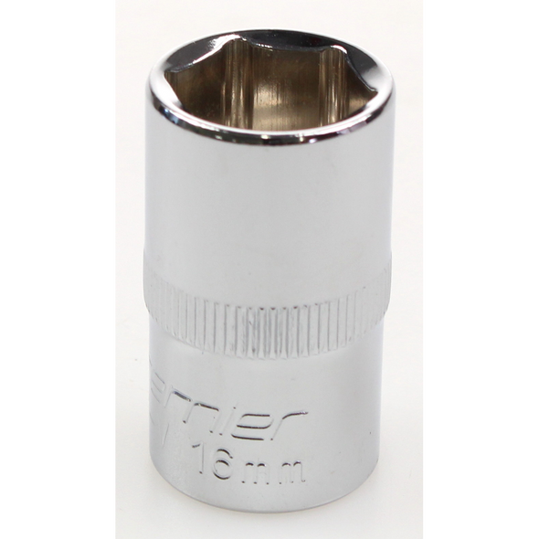 Sealey Socket 1/2"dr 16mm (mirror finish)
