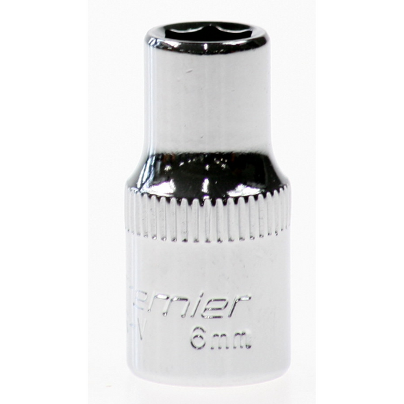 Sealey Socket 1/4"dr 6mm (mirror finish)